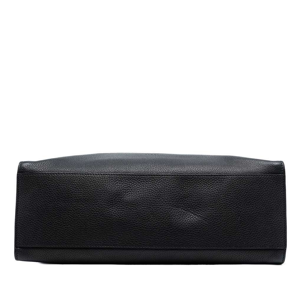 Gucci Medium Calfskin Bamboo Daily Shopper Satchel Black Leather Very good condition - Inside View
