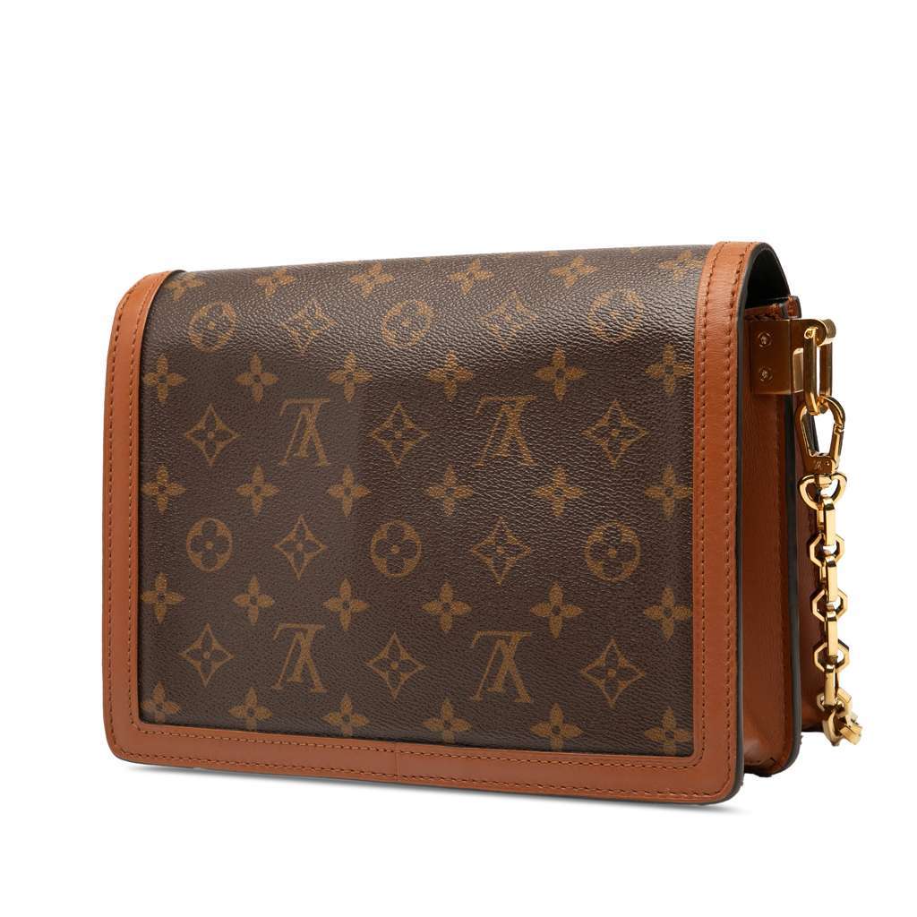 Louis Vuitton Monogram Reverse Dauphine MM Brown Very good condition - Back View