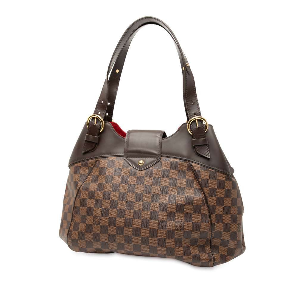 Louis Vuitton Damier Ebene Sistina GM Brown Very good condition - Back View