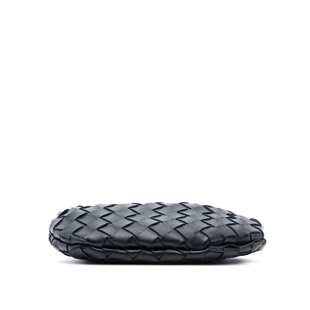 Bottega Veneta Baby Lambskin Intrecciato Sardine Black Leather Very good condition - Inside View