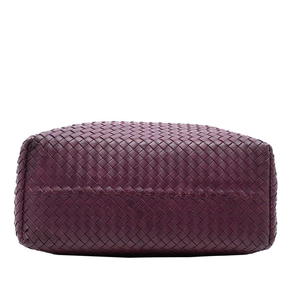 Bottega Veneta Bicolor Nappa Intrecciato Belt Strap Tote Purple Leather Very good - Inside View