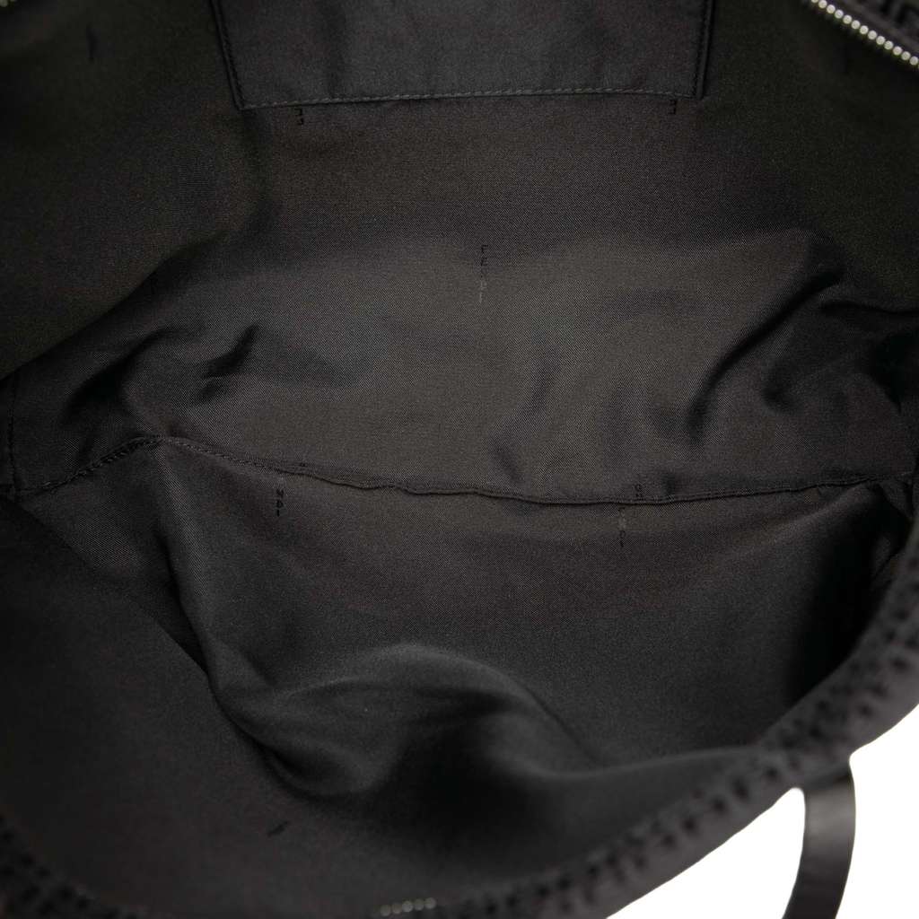 Fendi Micro Zucchino Canvas Tote Black Canvas Very good - Model View