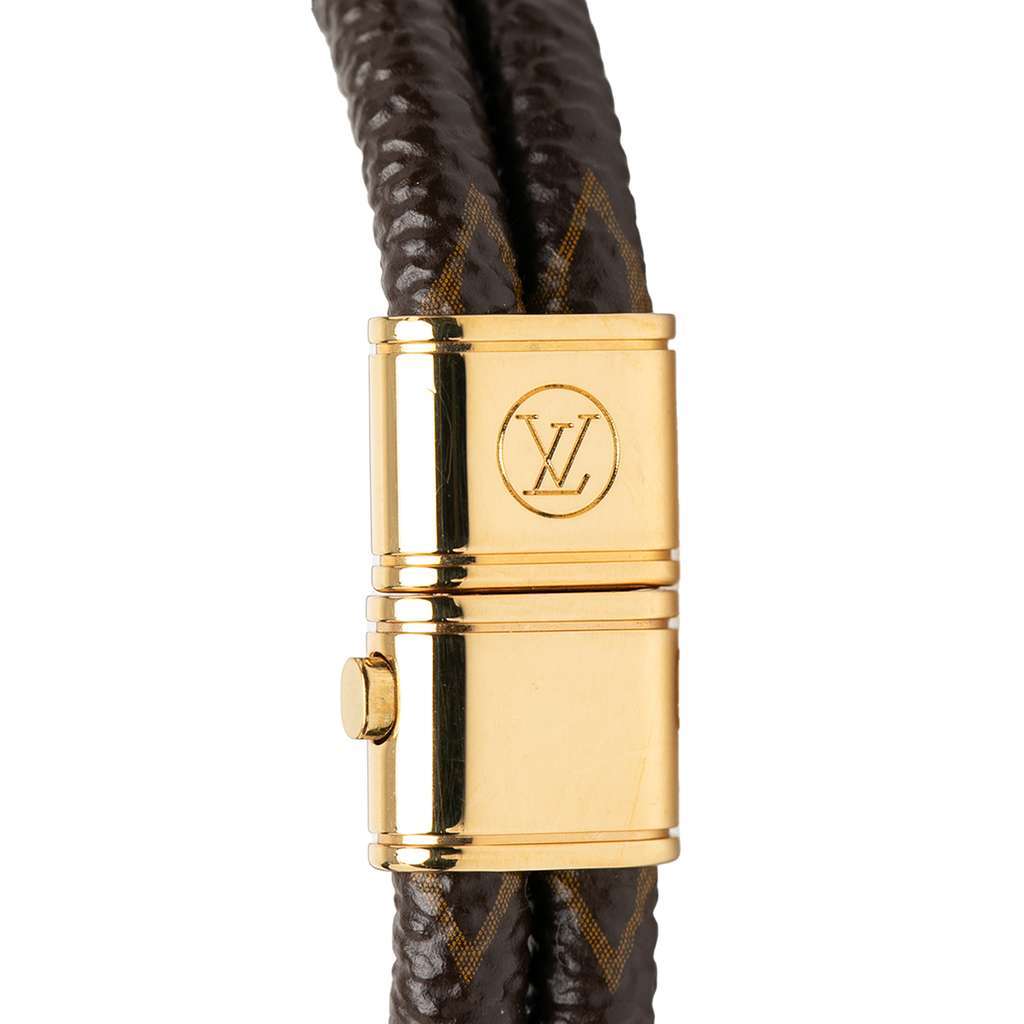 Louis Vuitton Monogram Keep It Twice Bracelet 19 Brown Very good condition - Model View