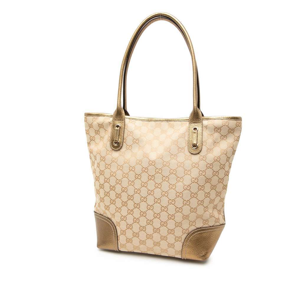 Gucci GG Canvas Princy Tote Brown Canvas Very good - Back View
