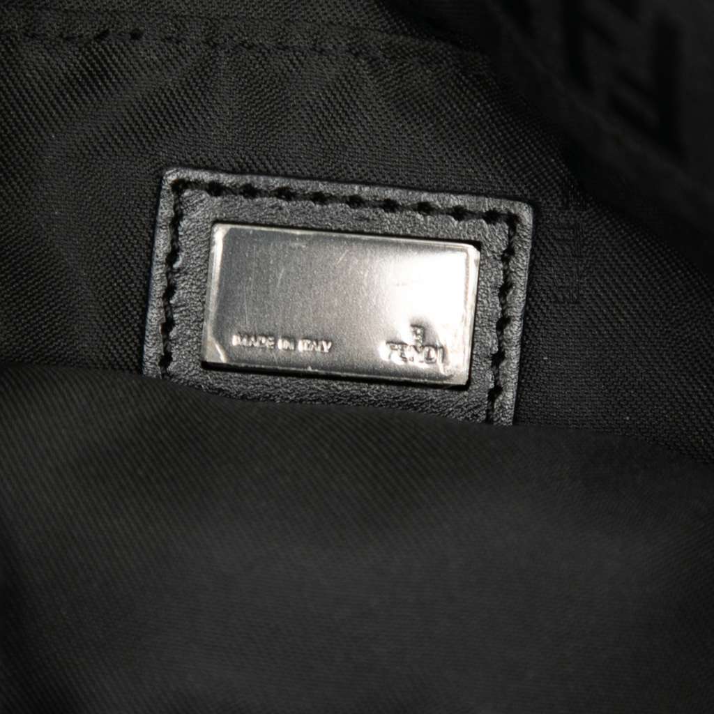 Fendi Zucchino Canvas Crossbody Black Canvas Very good - Box View