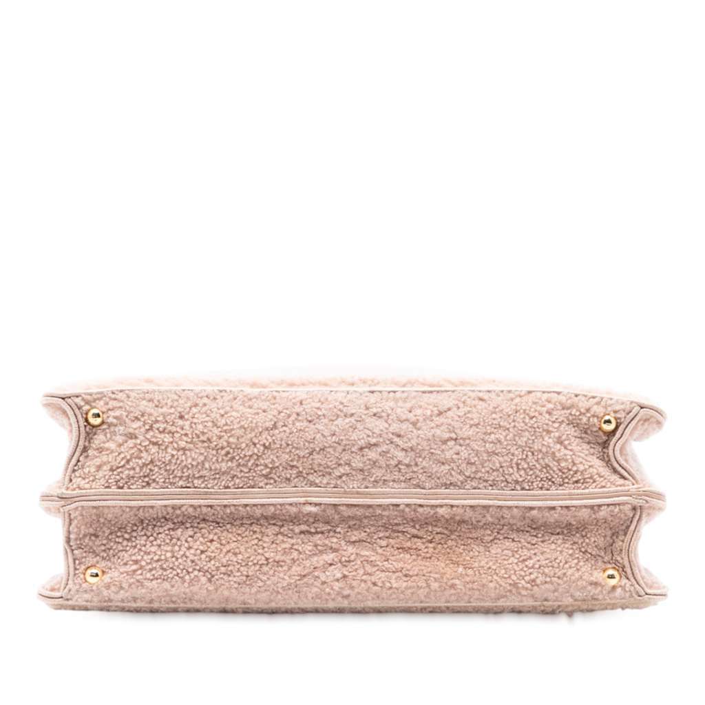 Fendi Large Shearling Peekaboo ISeeU Satchel Pink Very good - Inside View