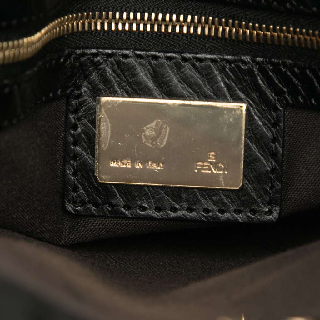 Fendi Zucchino Canvas Tote Black Canvas Very good - Box View