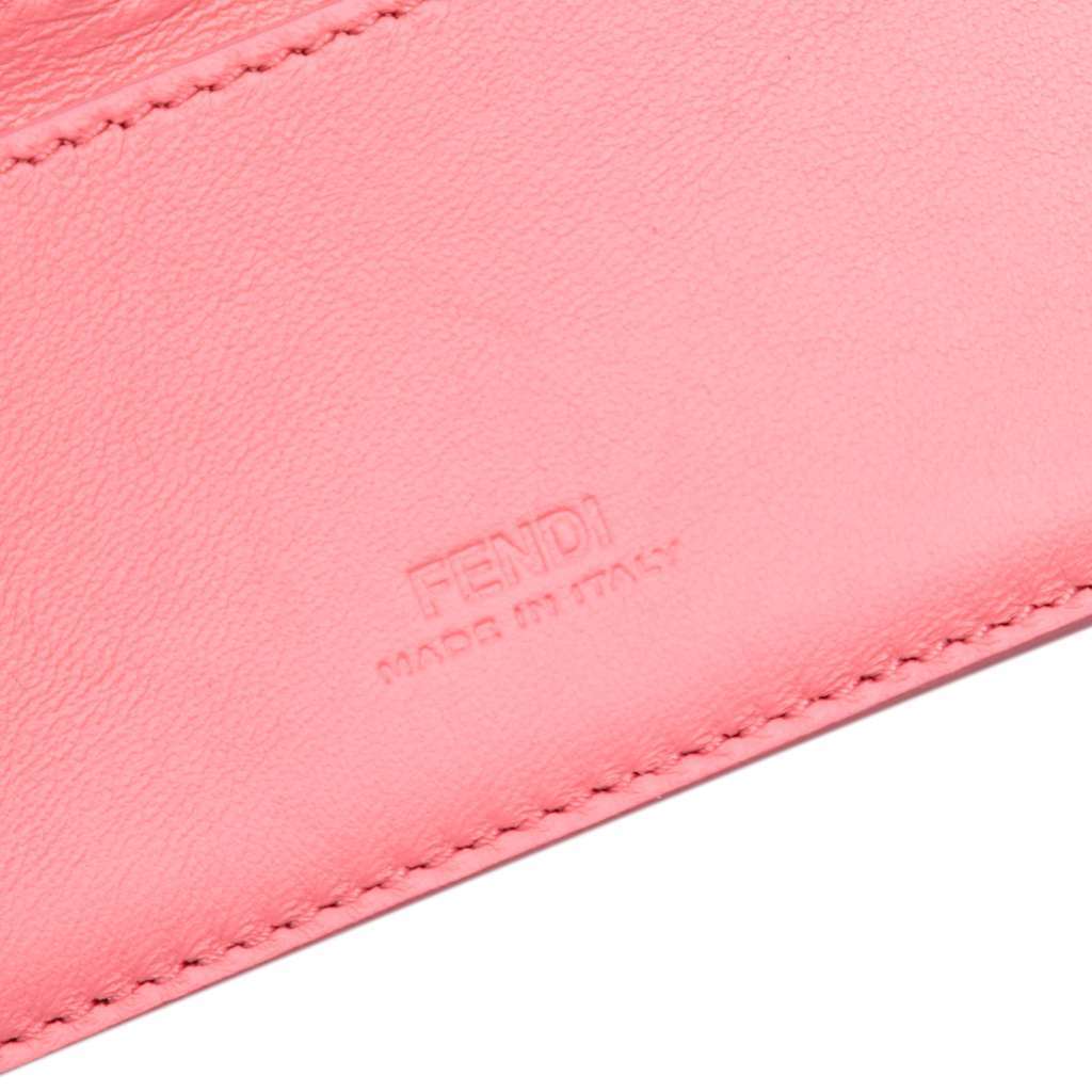 Fendi Satin Phone Pouch Baguette Satchel Pink Satin Very good condition - Box View