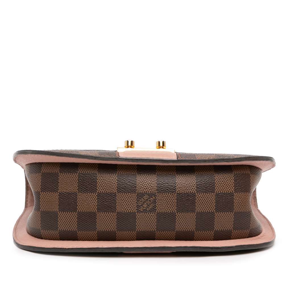 Louis Vuitton Damier Ebene Cuir Taurillon Wight Brown Very good - Inside View
