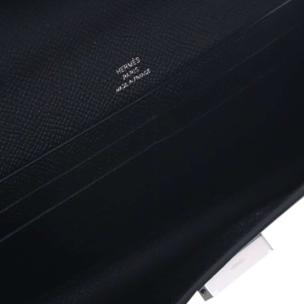 Hermès Epsom Maillon To Go Wallet Black Leather Very good condition - Model View