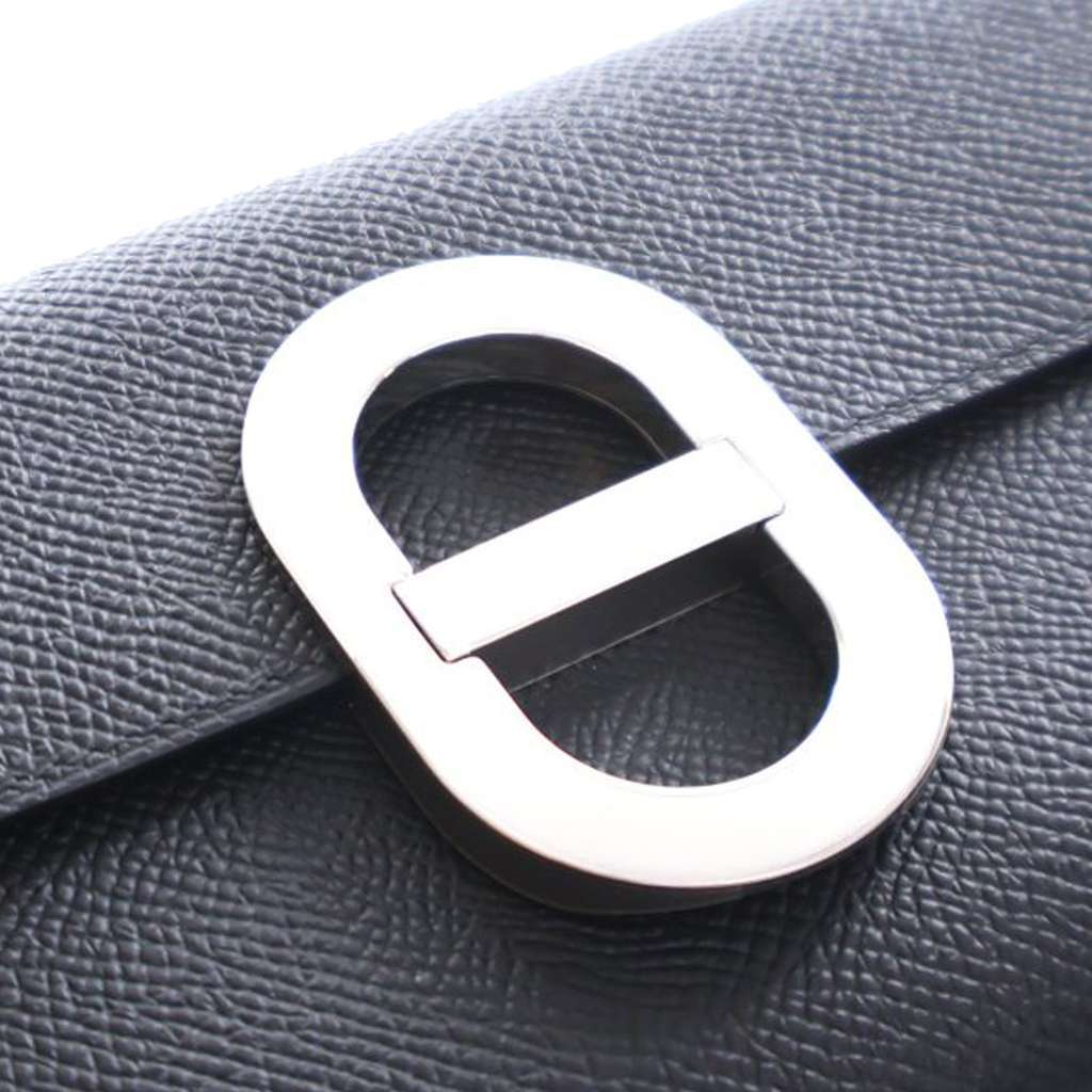 Hermès Epsom Maillon To Go Wallet Black Leather Very good condition - Box View