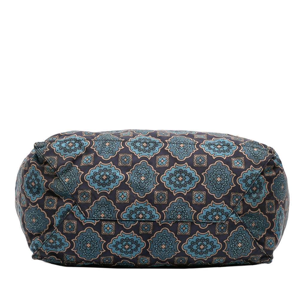 Prada Tessuto Stampato Tote Blue Very good - Inside View