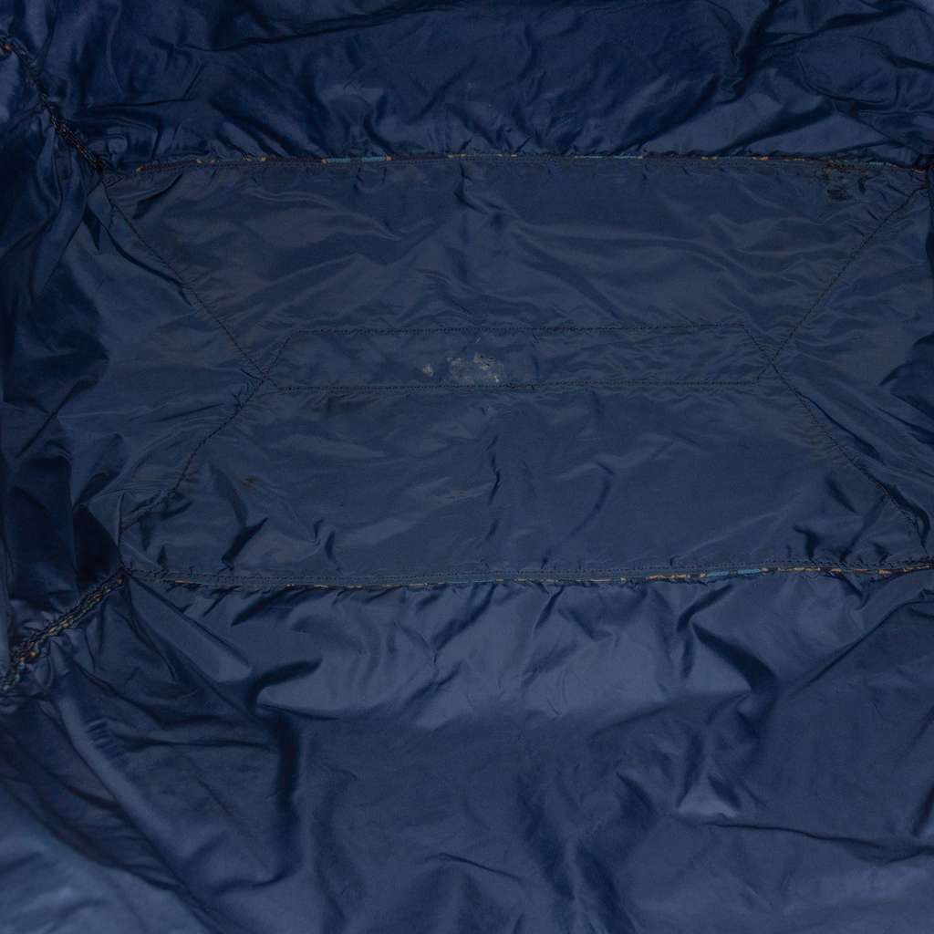 Prada Tessuto Stampato Tote Blue Very good - Model View
