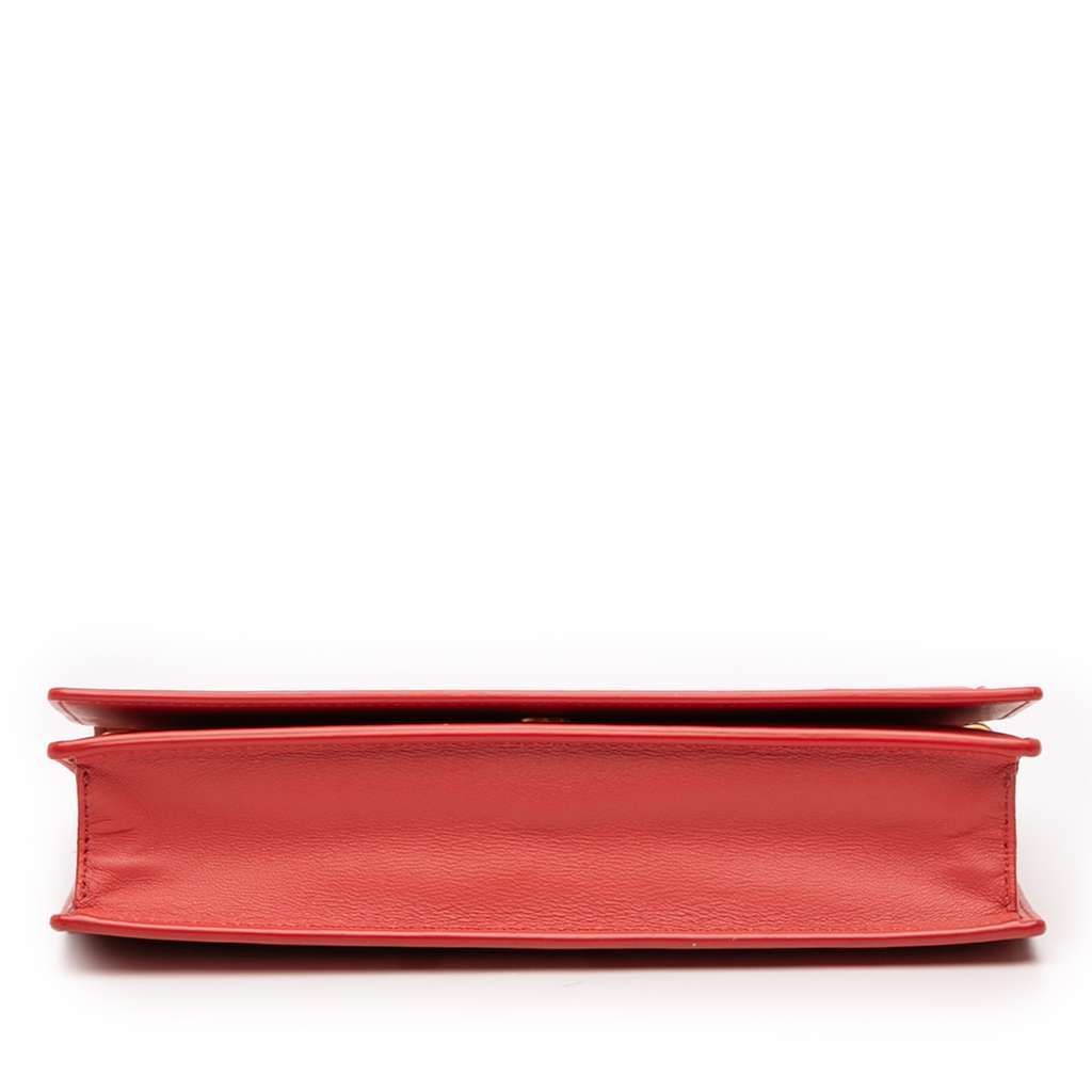 Celine Leather Frame Wallet on Chain Red Leather Very good condition - Inside View