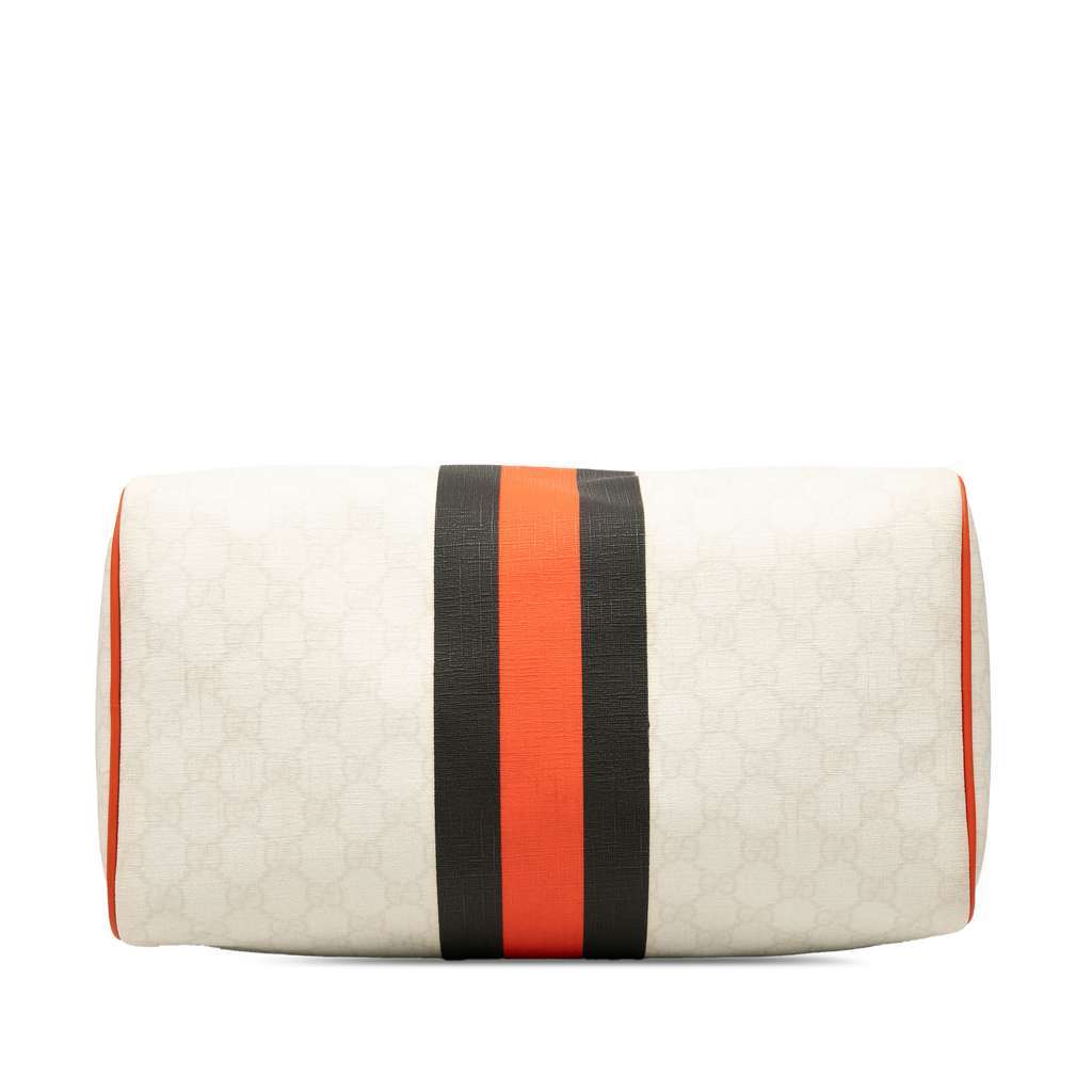 Gucci GG Supreme Joy Web Boston White Canvas Good - Inside View