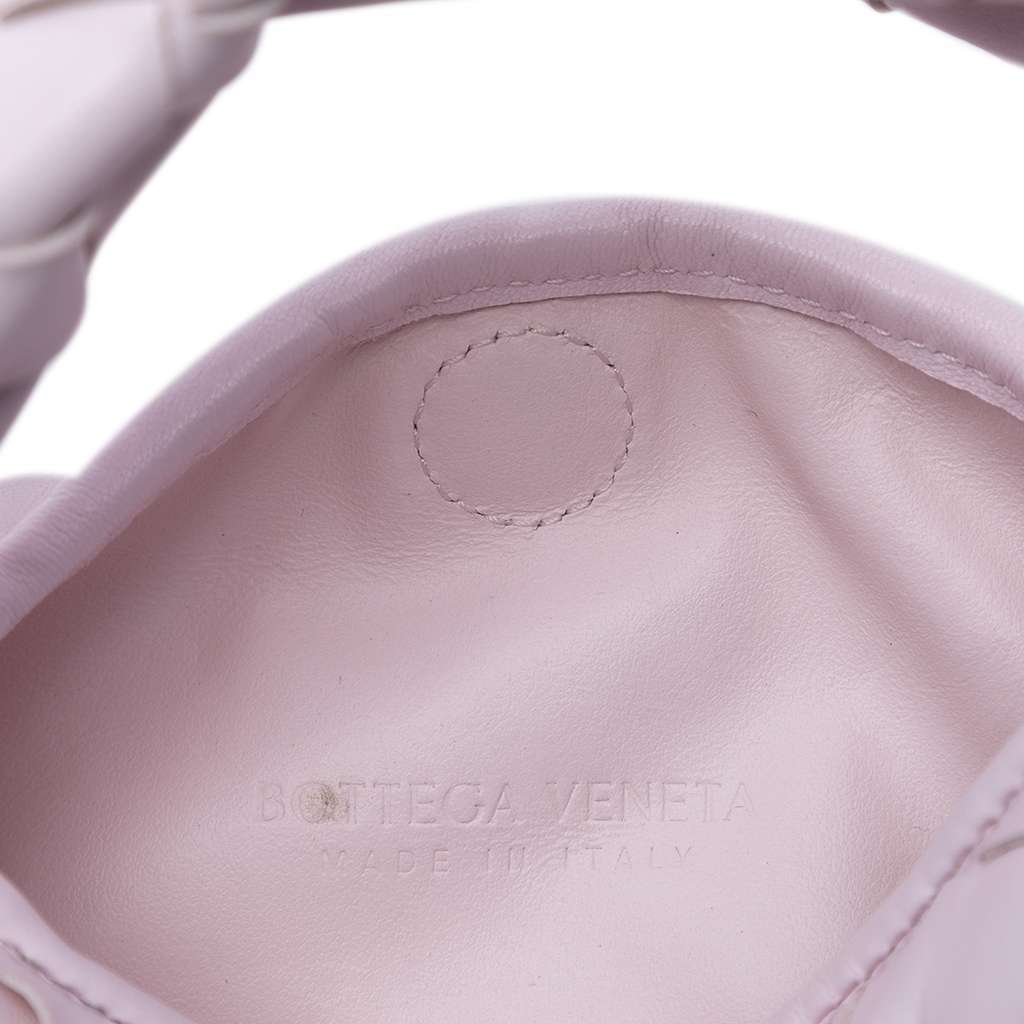 Bottega Veneta Mini Calfskin Intrecciato Hop Satchel Pink Leather Very good - Box View