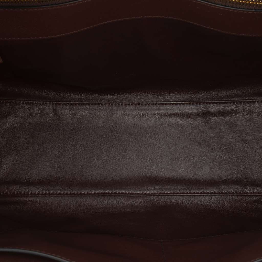 Prada Large Leather Tote Brown Leather Good condition - Model View