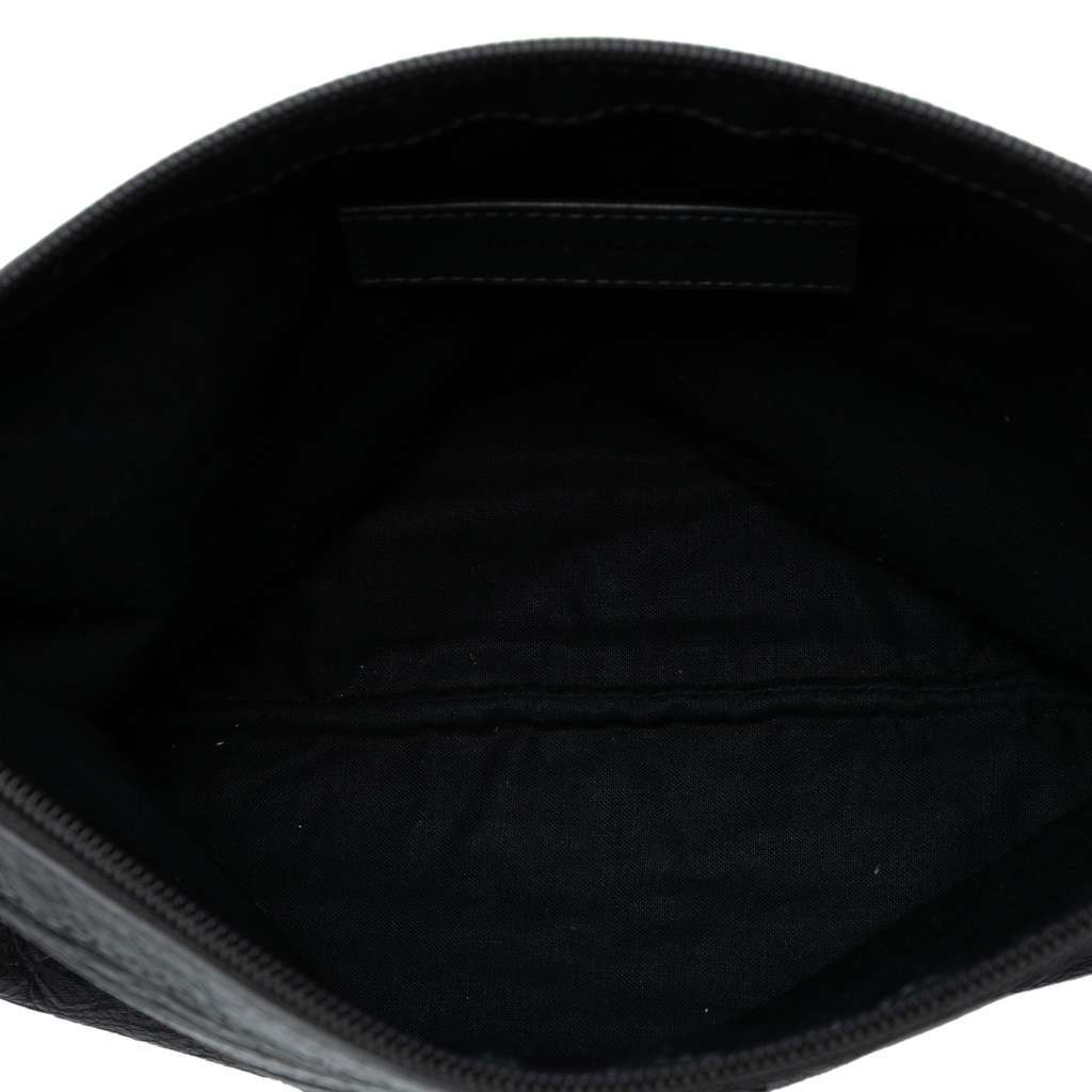 Balenciaga Lambskin Motocross Classic Clip Clutch Black Leather Very good condition - Model View