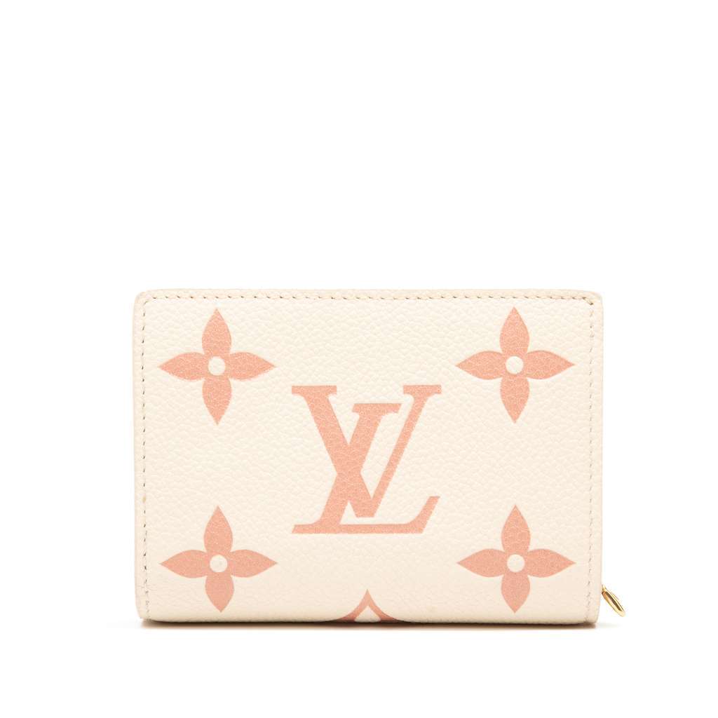 Louis Vuitton Monogram Empreinte Clea Wallet Pink Leather Good - Front View