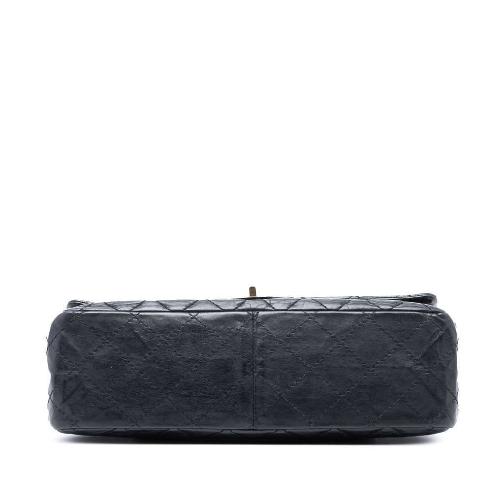 Chanel Reissue 2.55 Aged Calfskin Double Flap 226 Black Leather Good condition - Inside View