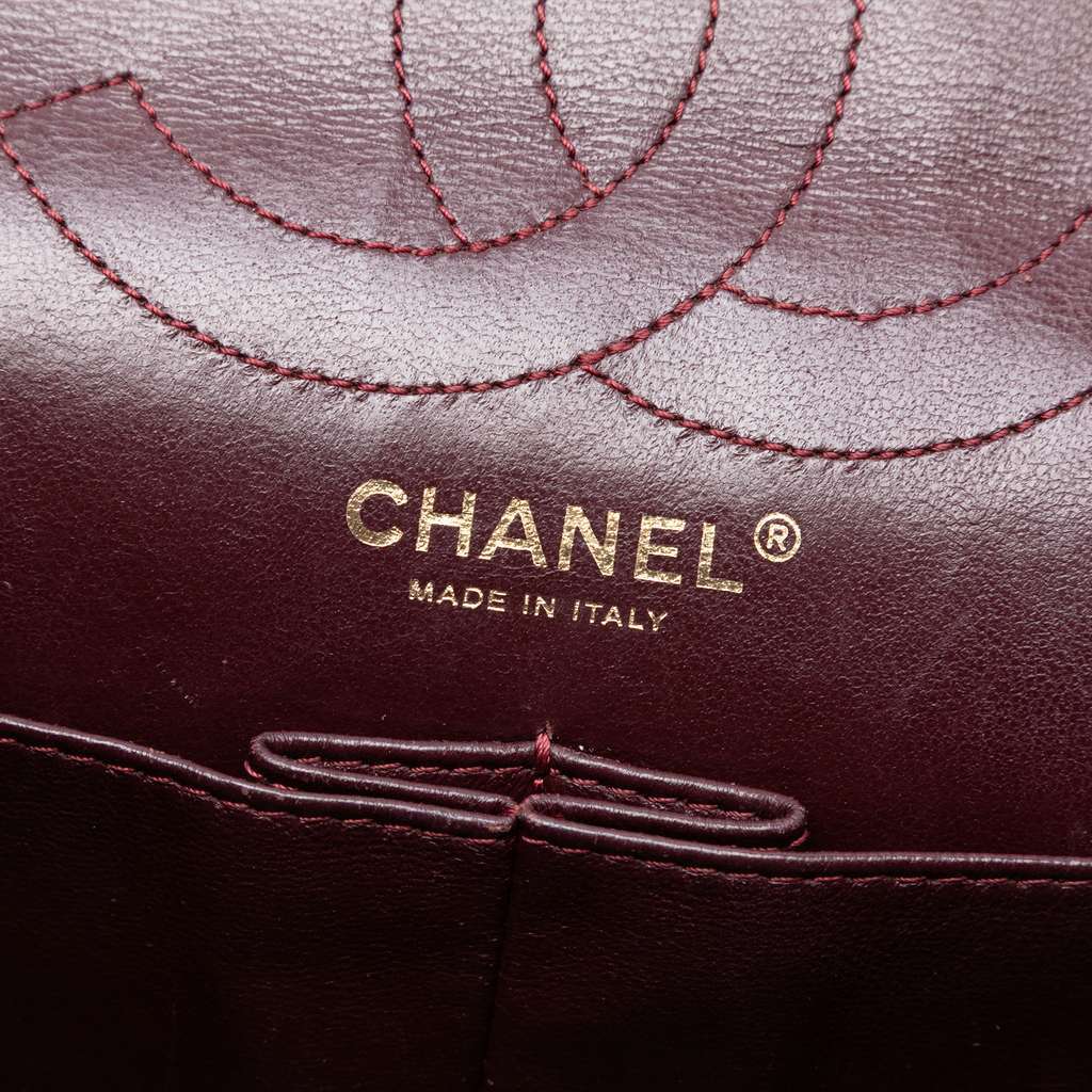 Chanel Reissue 2.55 Aged Calfskin Double Flap 226 Black Leather Good condition - Box View