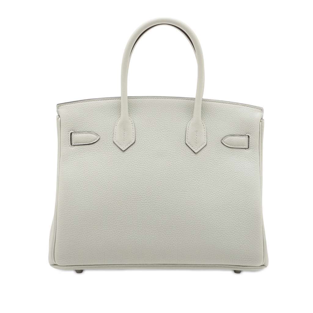 Hermès Togo Birkin Retourne 30 Green Leather Good condition - Back View