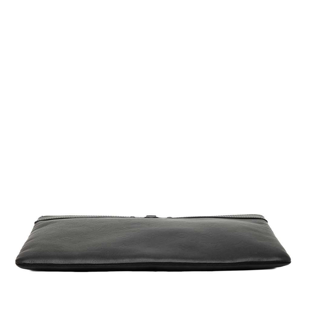 Louis Vuitton Monogram Shadow Discovery Pochette Black Leather Very good - Inside View