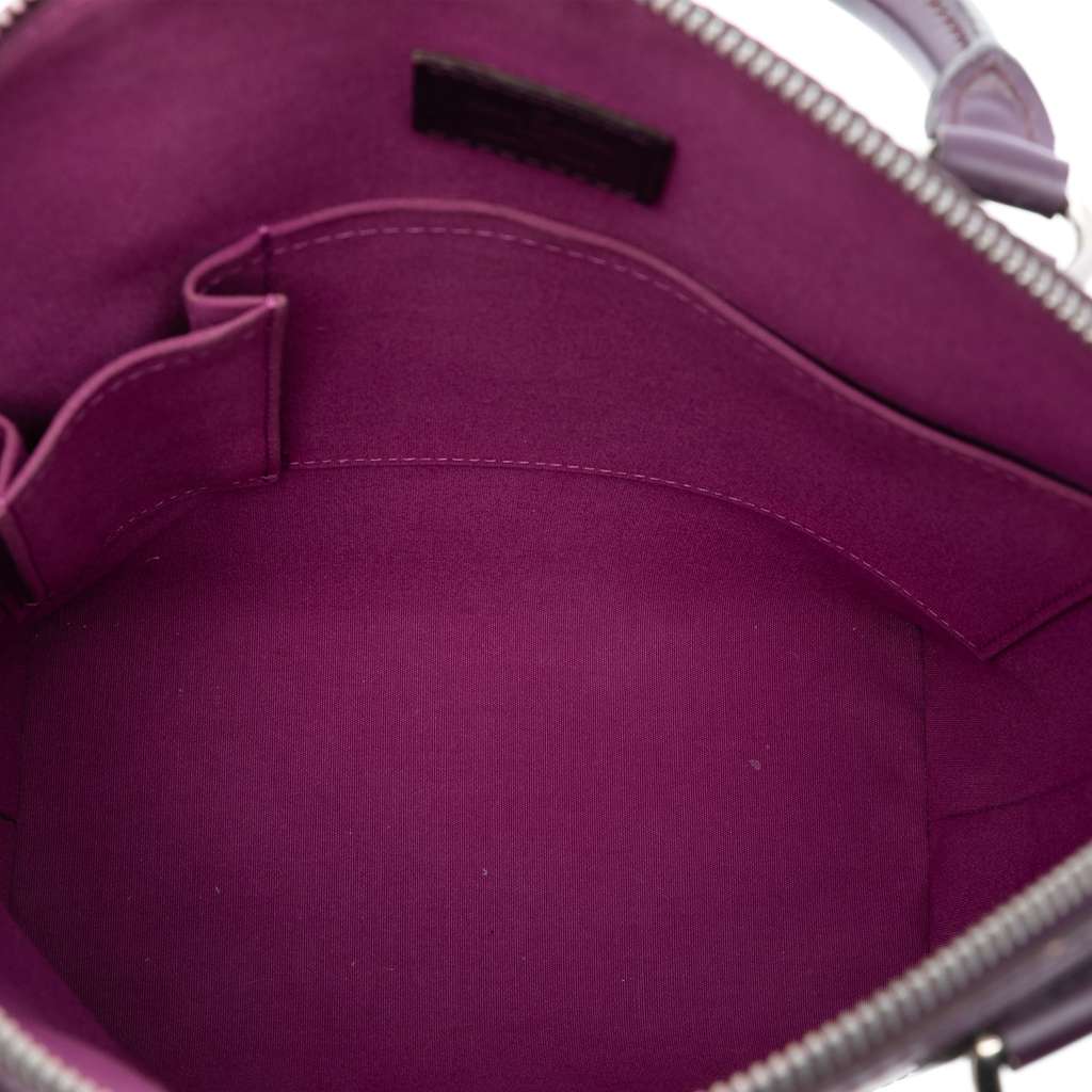 Louis Vuitton Epi Lockit Vertical Purple Leather Good - Model View