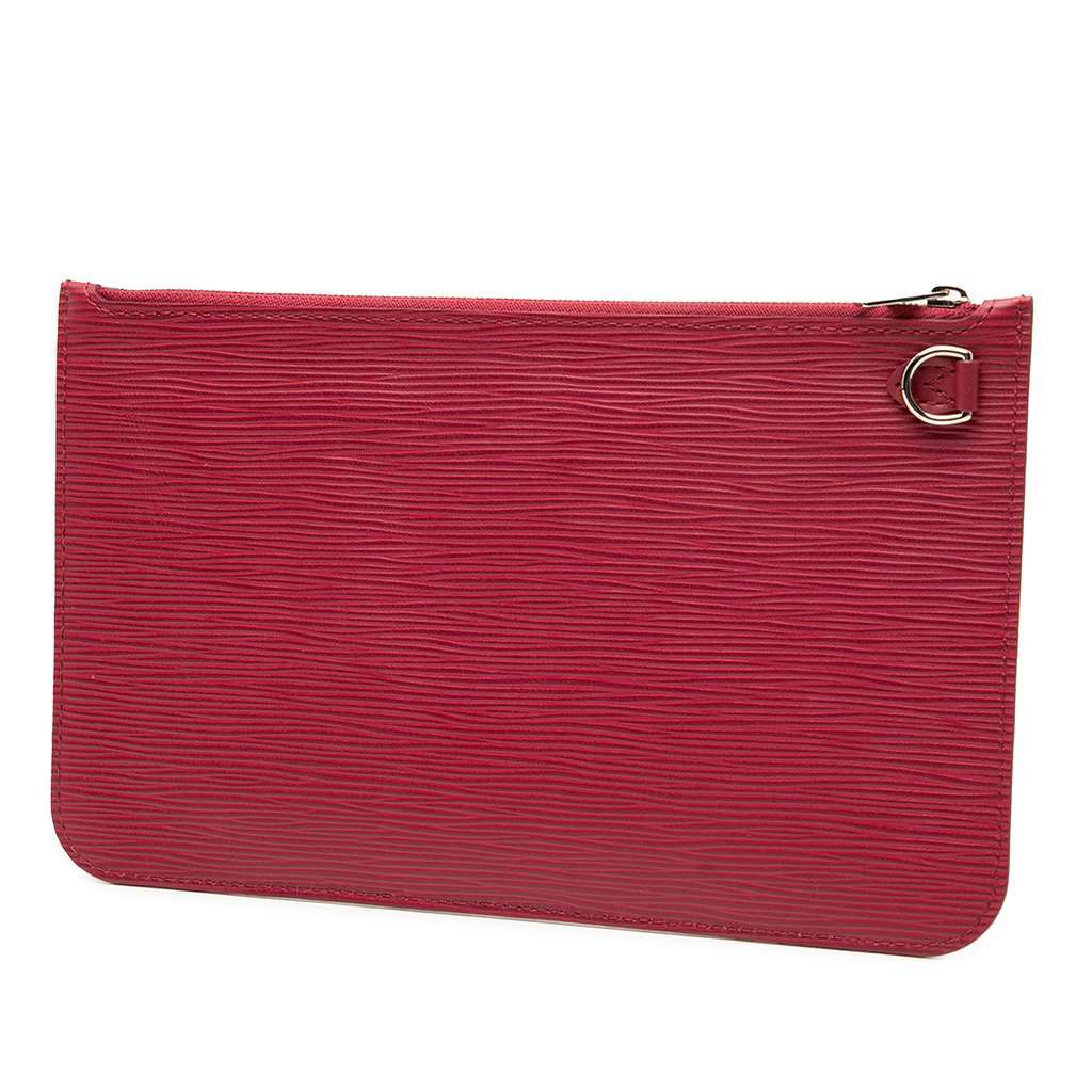 Louis Vuitton Epi Neverfull Pouch Red Leather Very good - Back View