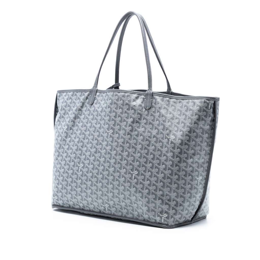 Goyard Goyardine Saint Louis GM Grey Canvas Very good condition - Back View