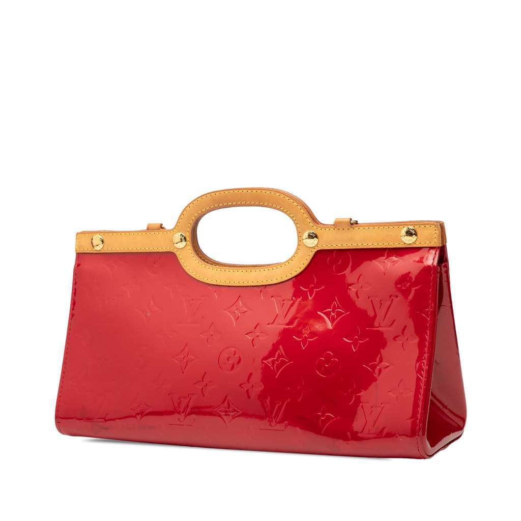 Louis Vuitton Monogram Vernis Roxbury Drive Red Leather Good - Back View