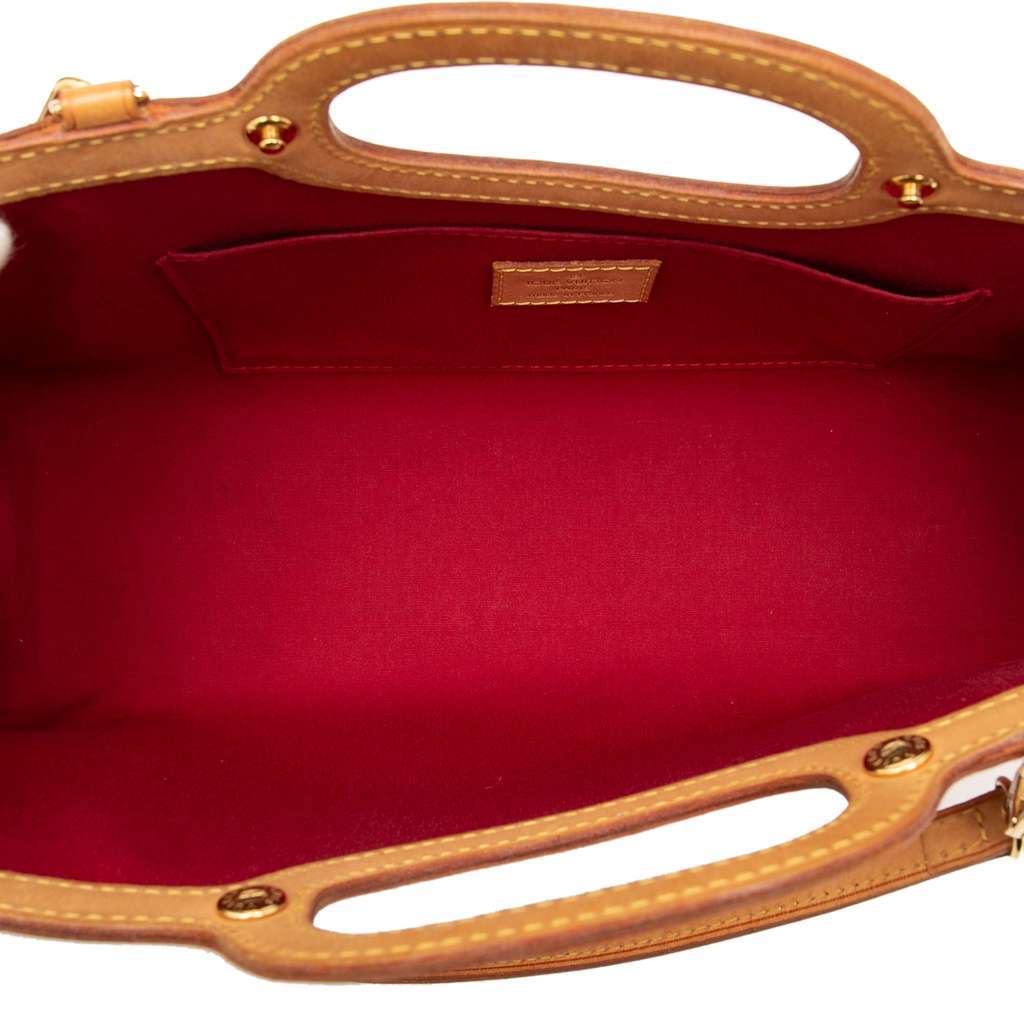 Louis Vuitton Monogram Vernis Roxbury Drive Red Leather Good - Model View