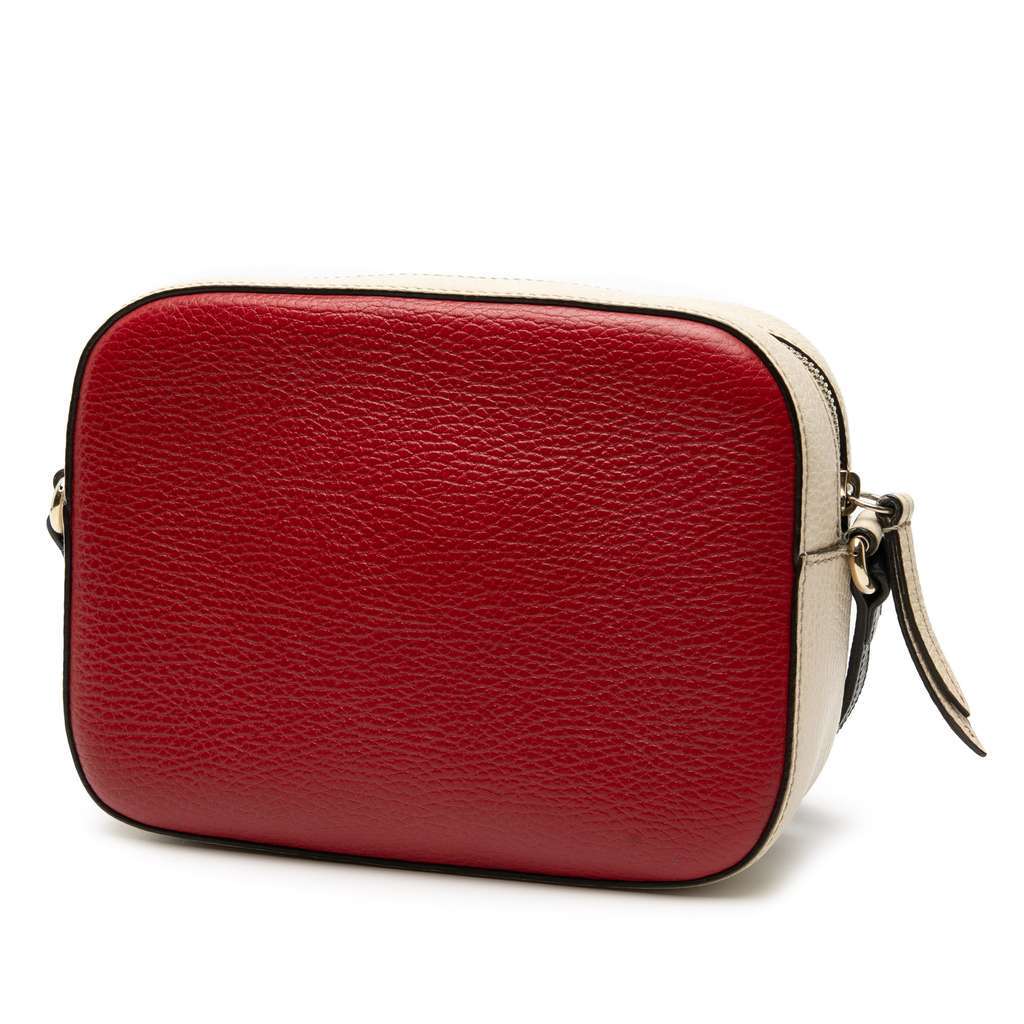 Gucci Small Tricolor Leather Soho Disco Crossbody Red Leather Very good - Back View