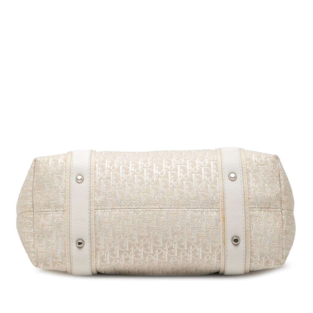 Dior Diorissimo Trotter Canvas Street Chic Tote White Canvas Very good - Inside View