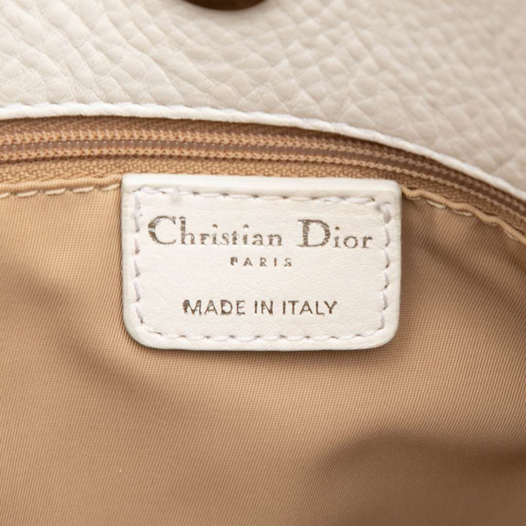Dior Diorissimo Trotter Canvas Street Chic Tote White Canvas Very good - Box View