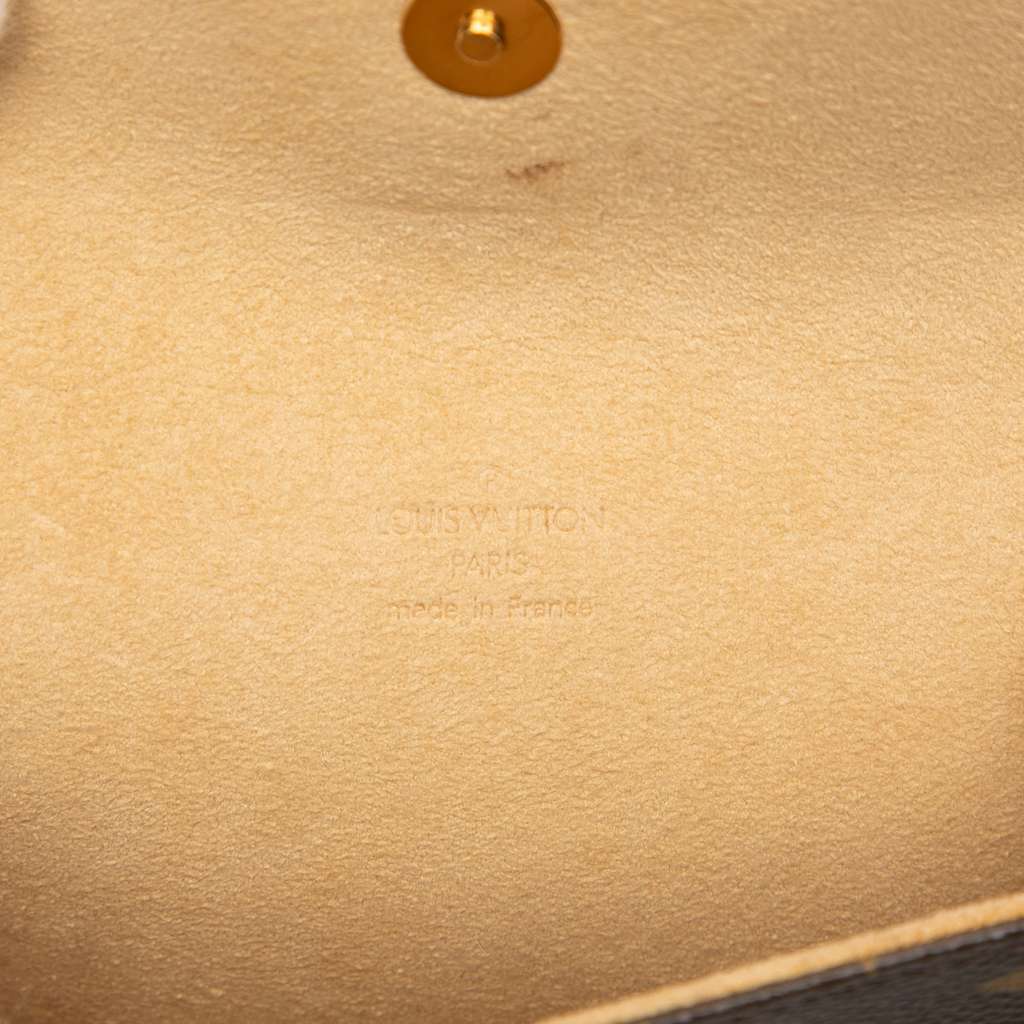 Louis Vuitton Monogram Pochette Florentine Brown Good - Model View