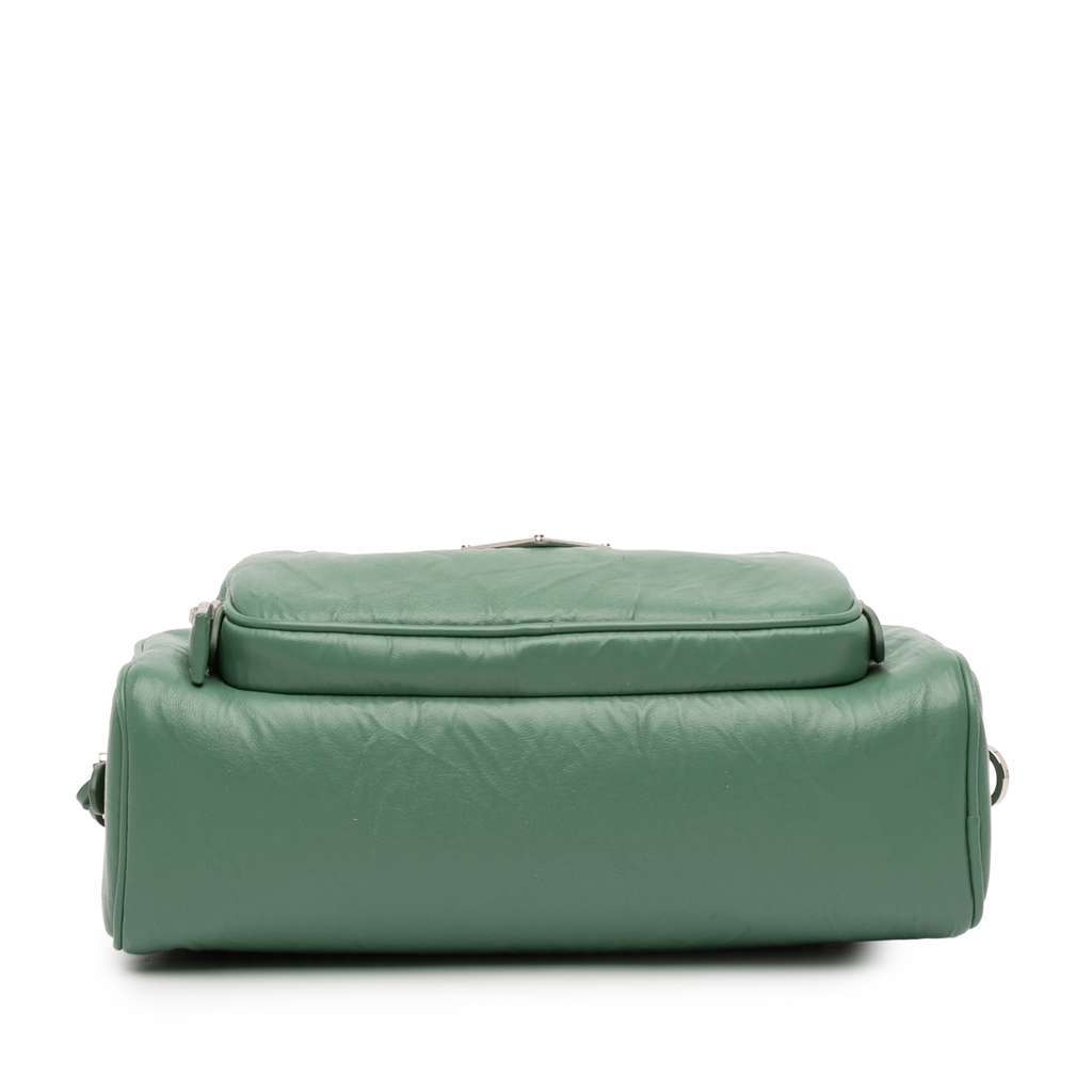 Prada Nappa Antique Multi Pocket Crossbody Green Leather Very good - Inside View