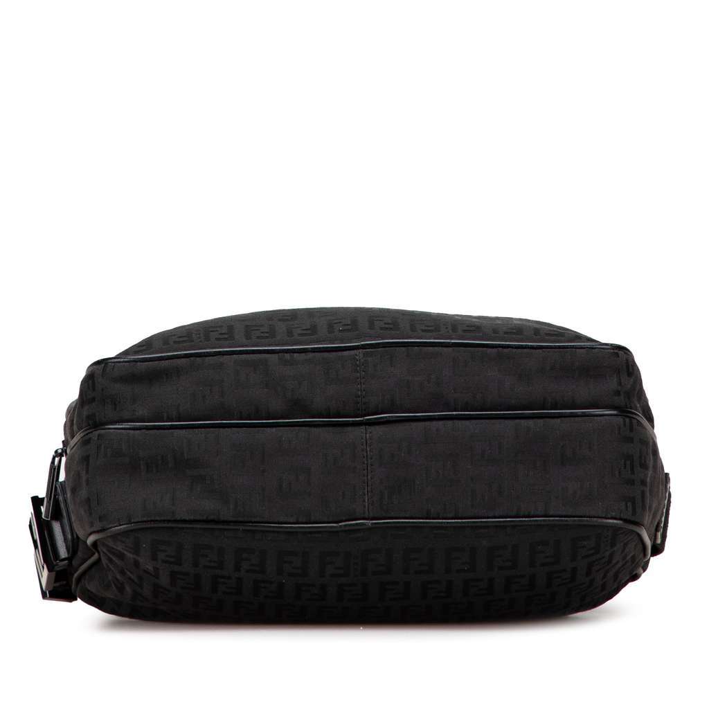Fendi Zucchino Canvas Crossbody Black Canvas Very good - Inside View