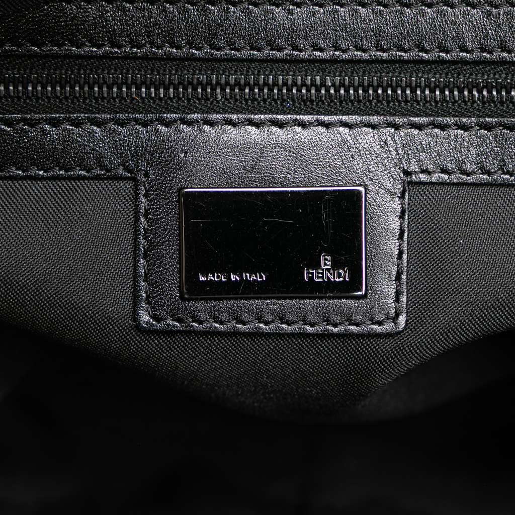Fendi Zucchino Canvas Crossbody Black Canvas Very good - Box View
