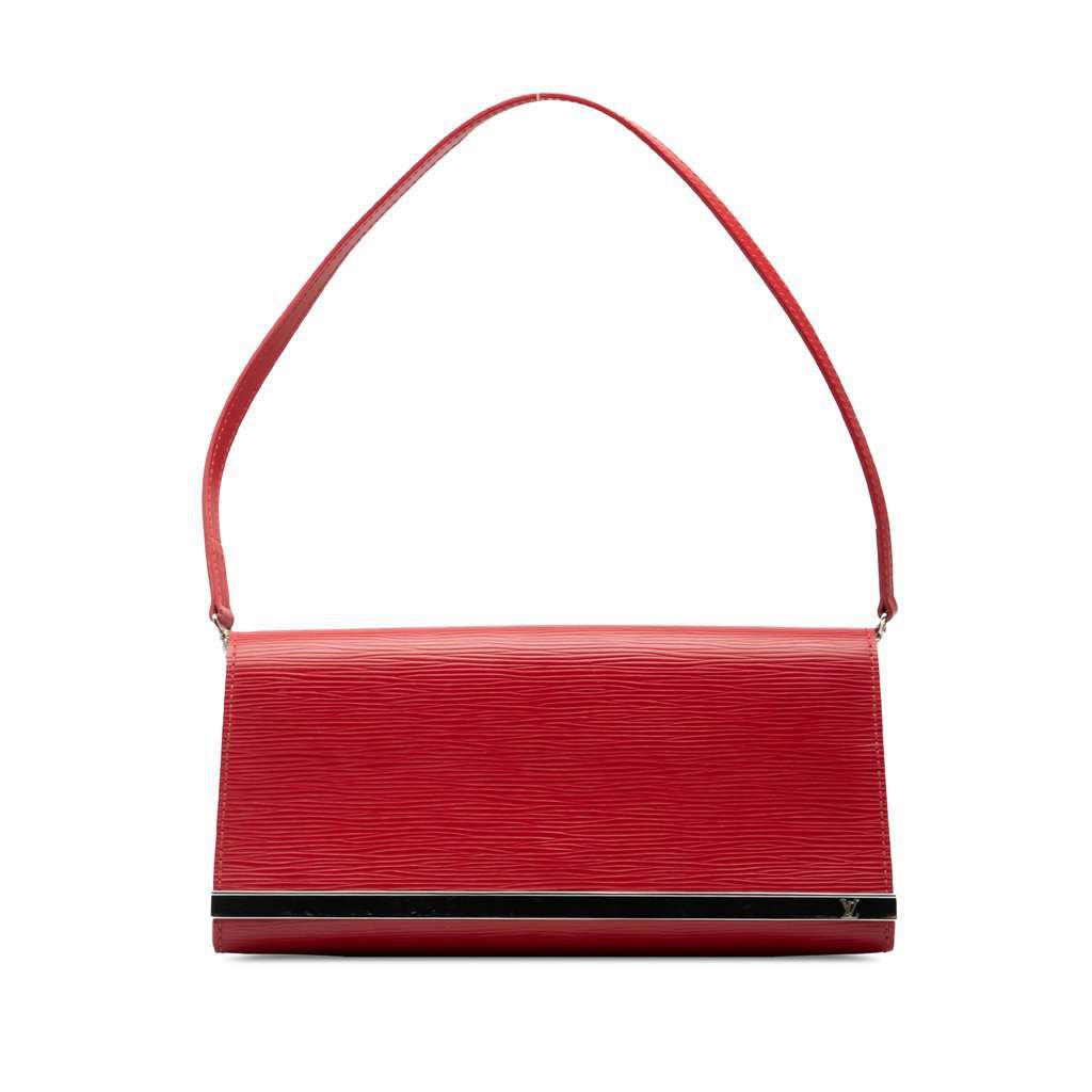 Louis Vuitton Epi Sevigne Clutch Red Leather Very good - Front View