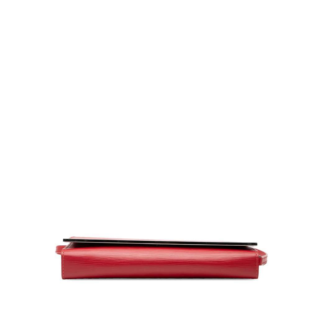 Louis Vuitton Epi Sevigne Clutch Red Leather Very good - Inside View