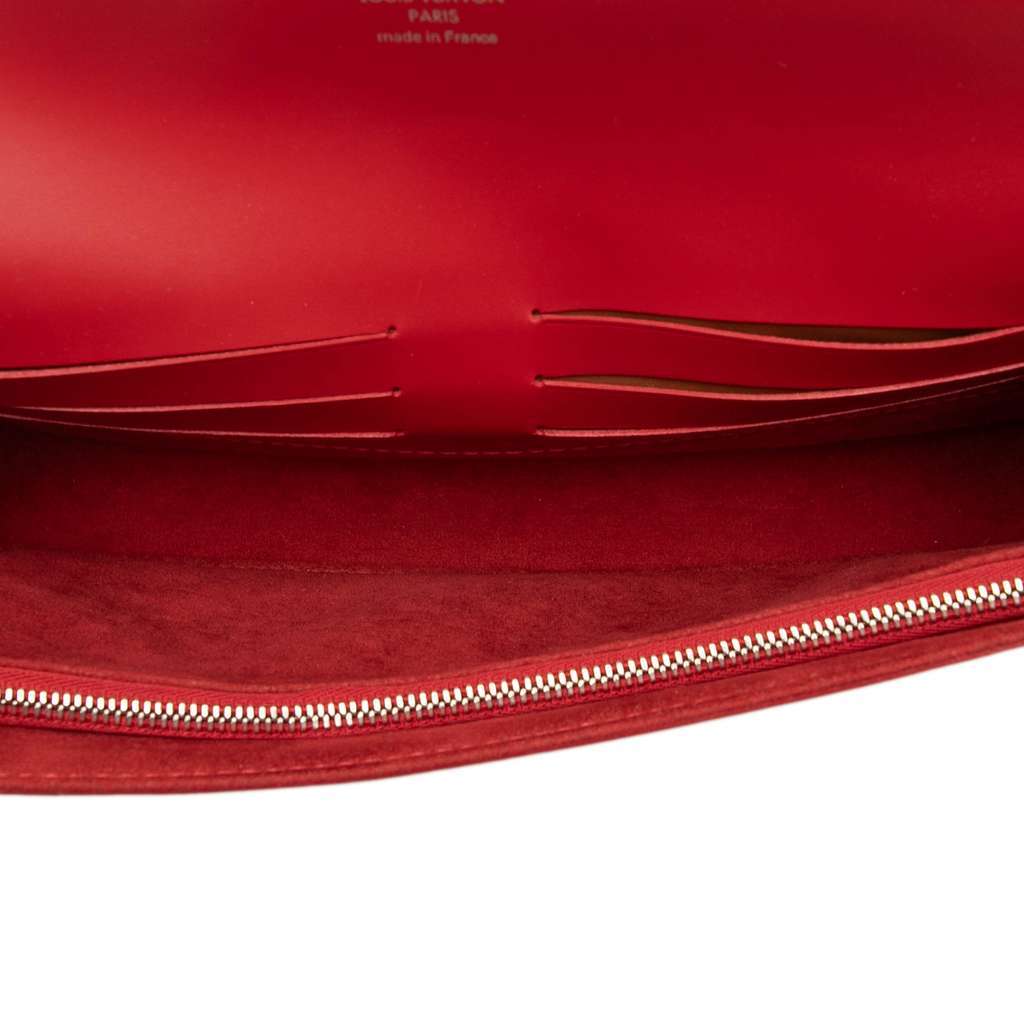 Louis Vuitton Epi Sevigne Clutch Red Leather Very good - Model View