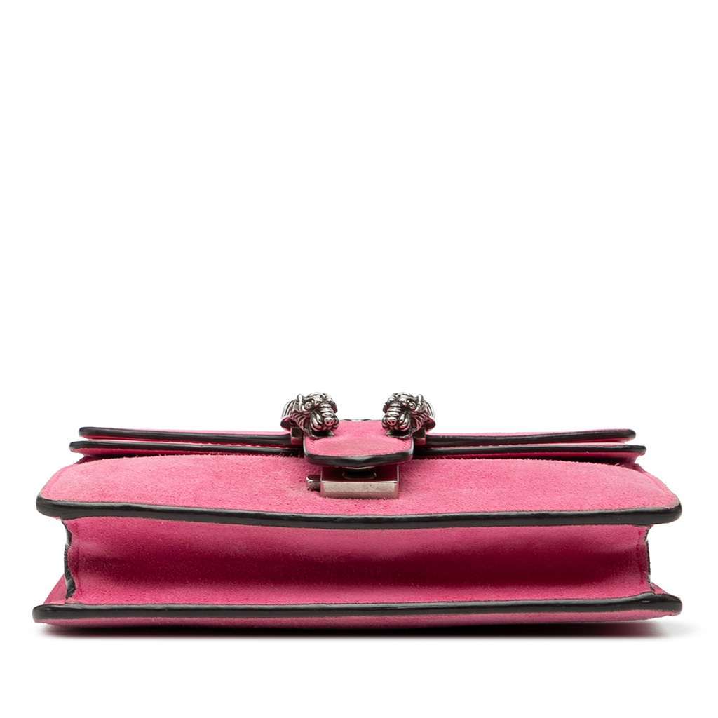 Gucci Small Suede Dionysus Crossbody Pink Leather Very good - Inside View