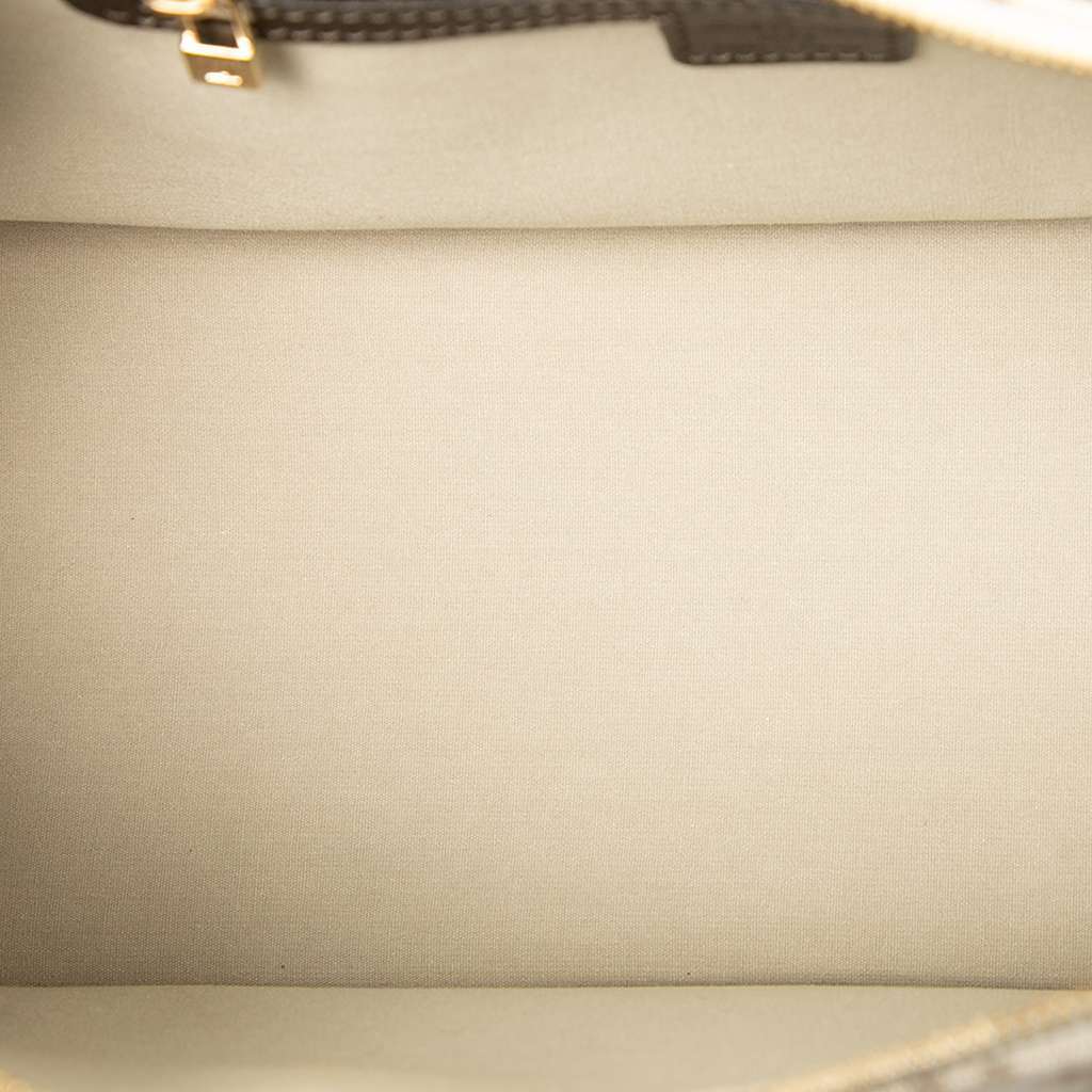 Louis Vuitton Monogram Mini Lin Alma Horizontal Brown Canvas Good - Model View