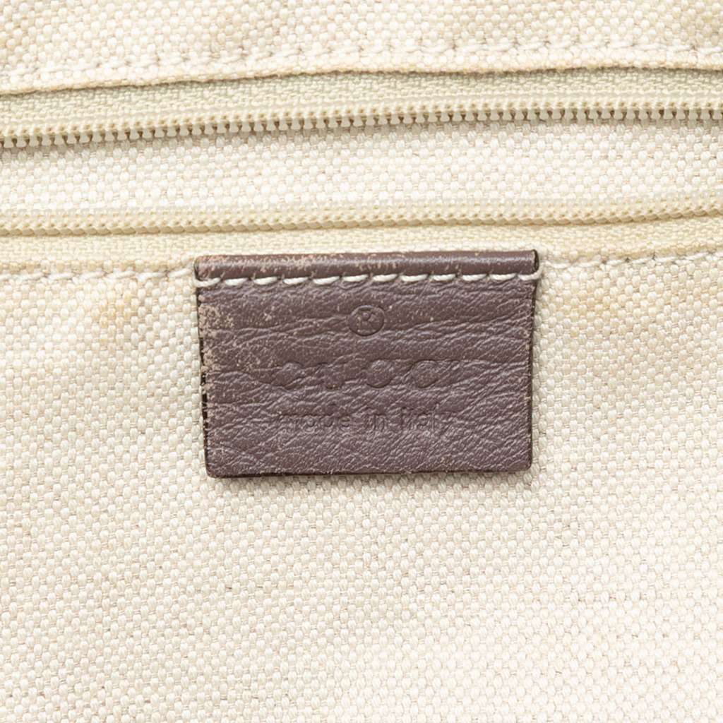 Gucci GG Canvas Sukey Satchel Brown Canvas Good - Box View