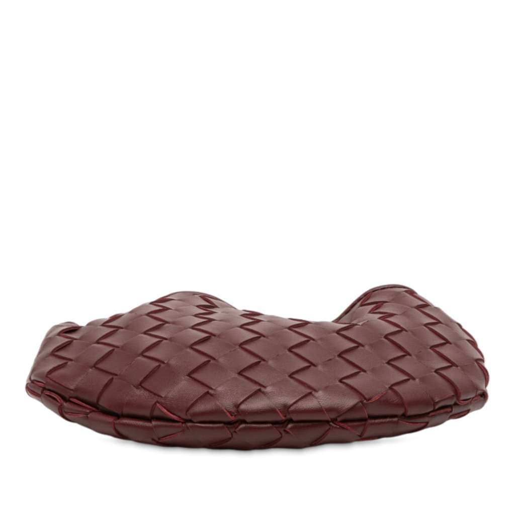 Bottega Veneta Baby Lambskin Intrecciato Sardine Satchel Red Leather Very good condition - Inside View