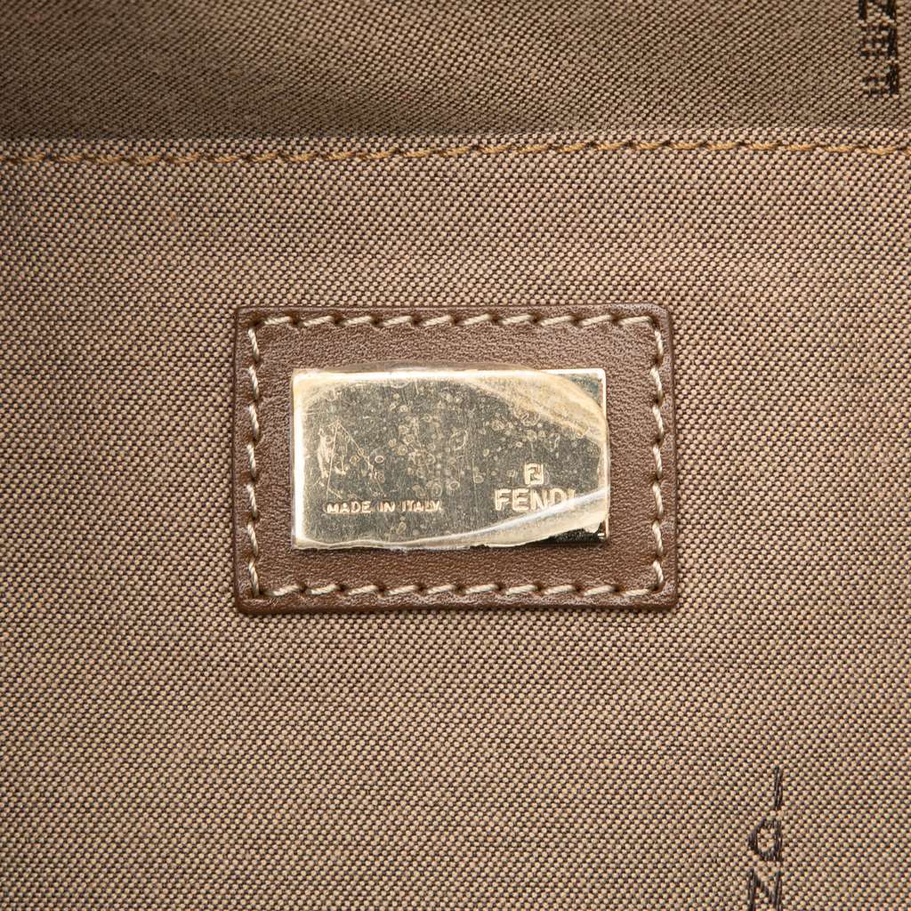 Fendi Zucchino Canvas Chef Shopping Tote Brown Canvas Very good - Box View