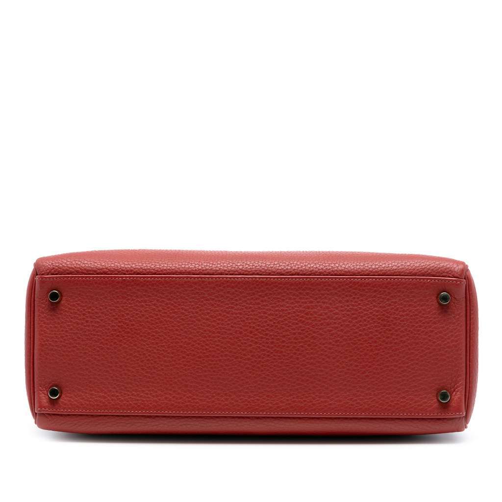Hermès Togo Kelly II Retourne 35 Red Leather Good condition - Inside View