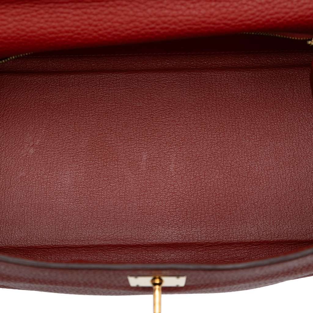 Hermès Togo Kelly II Retourne 35 Red Leather Good condition - Model View