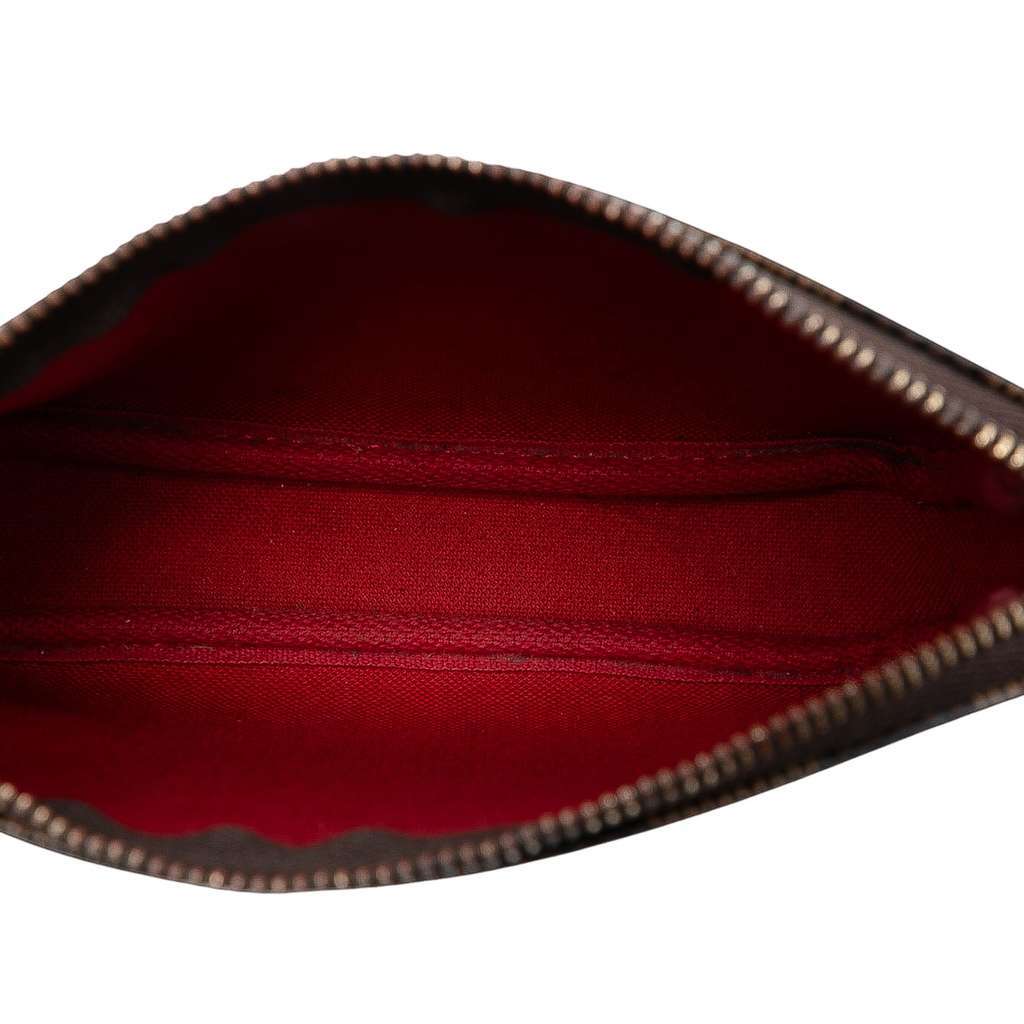 Louis Vuitton Damier Ebene Mini Pochette Accessoires Brown Very good - Model View